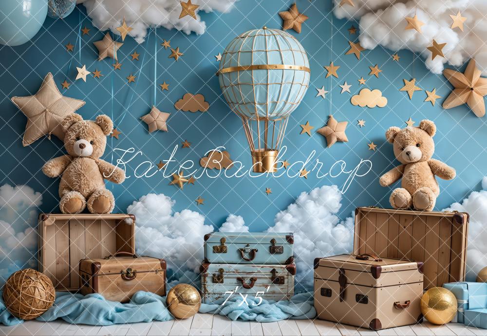 ⚡On Sale - Kate Birthday Balloons Bears Combination Backdrop - Image 7