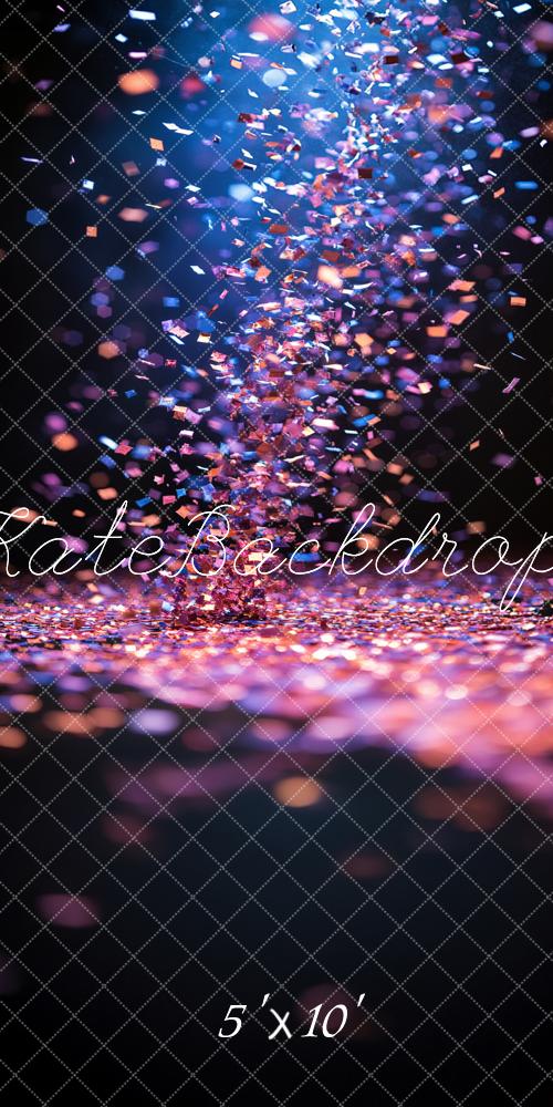 Kate Sweep Confetti Light Beam Sparkle Backdrop Designed by Emetselch