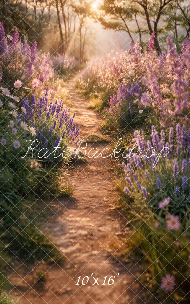 Kate Sweep Summer Path Sunlight Backdrop Designed by Emetselch - Image 3