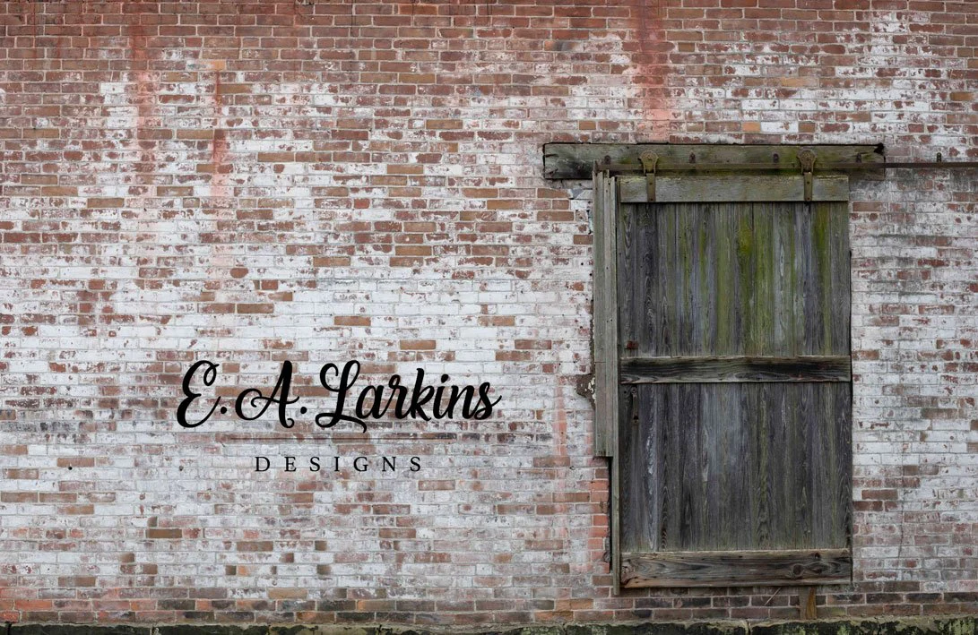Kate Brick Wall with Door Backdrop Designed By Erin Larkins