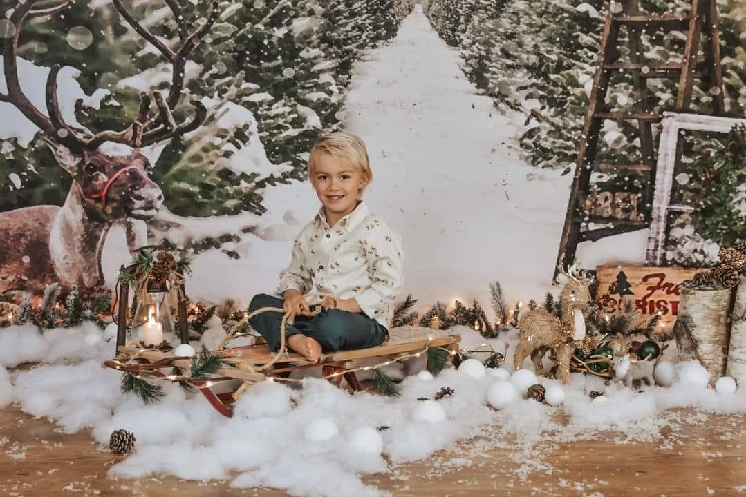 Kate Christmas Trees Sale Backdrop for Photography