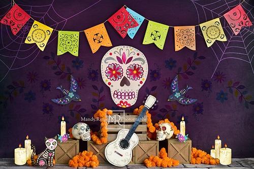 Kate Dia De Muertos Celebration Backdrop Designed by Mandy Ringe Photography