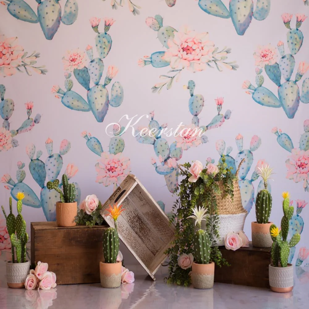 Kate Emmas Cactus Children Backdrop Designed by Keerstan Jessop - Image 5