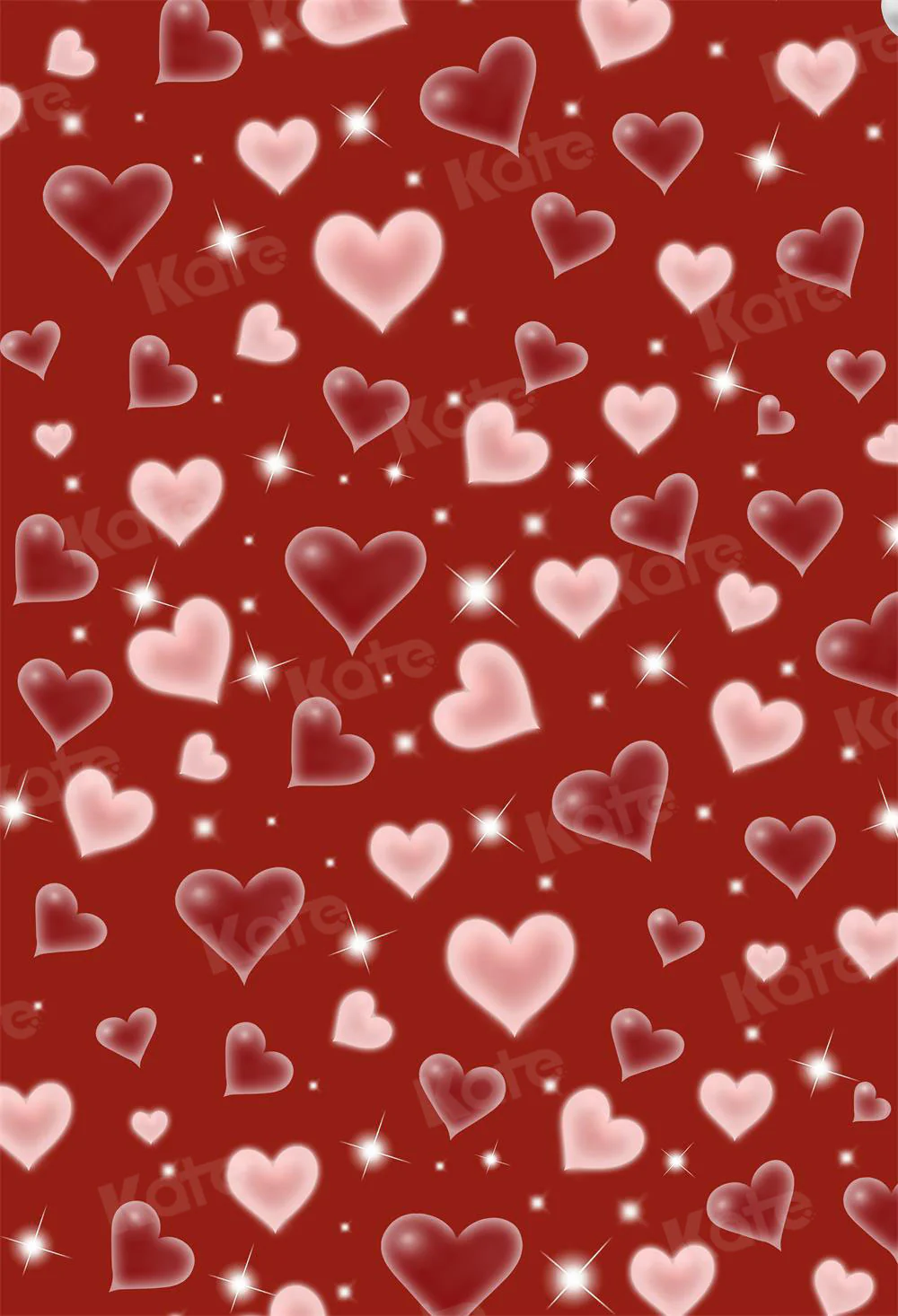 Kate 90s Valentine's Day Red Sweet Heart Love Backdrop for Photography - Image 6