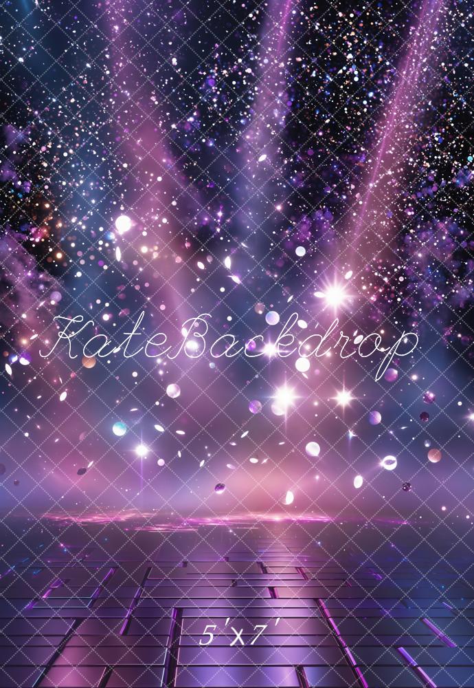 Kate Abstract Light Rays Glitter Floor Backdrop Designed by Chain Photography