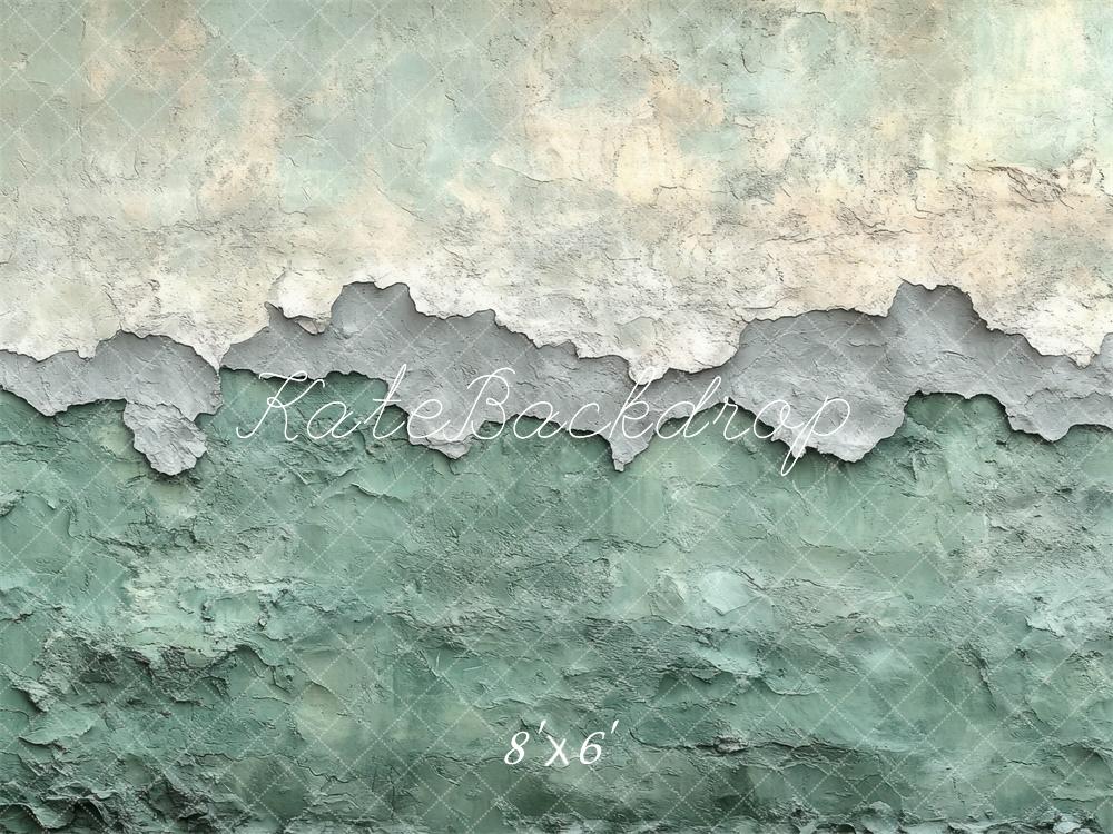 Kate Abstract Texture Vintage Green Wall Backdrop Designed by Mini MakeBelieve - Image 4