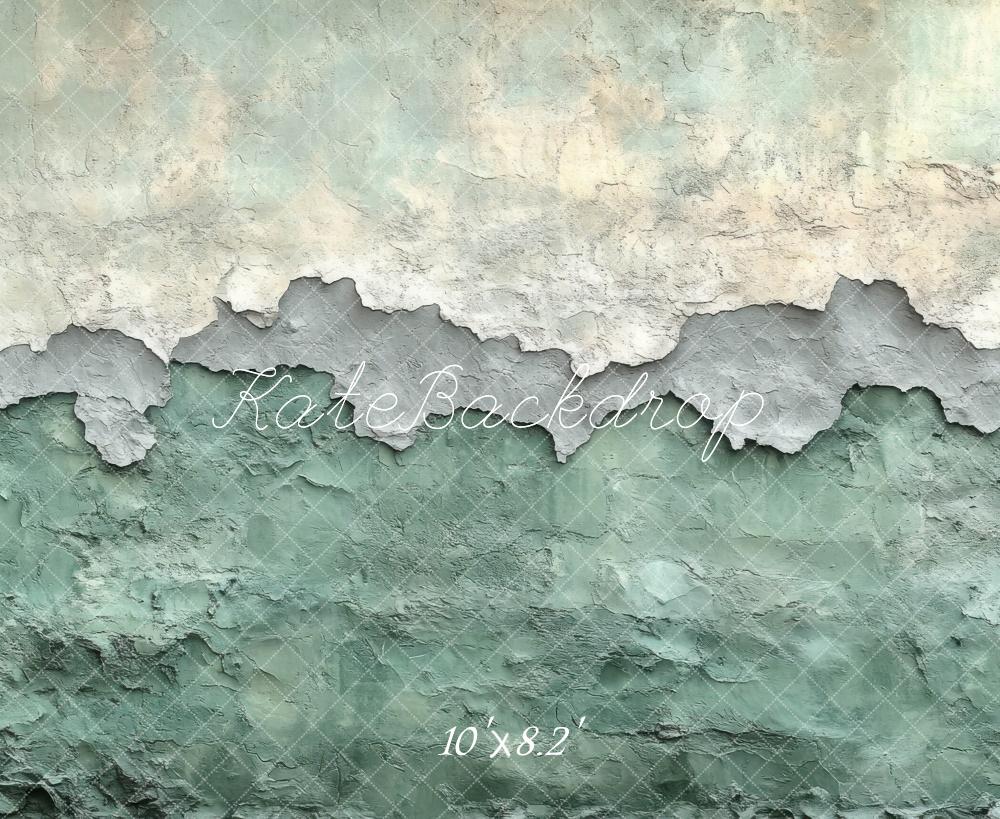 Kate Abstract Texture Vintage Green Wall Backdrop Designed by Mini MakeBelieve - Image 6