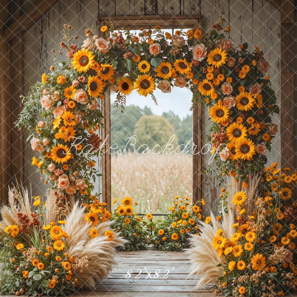 Kate Arch Sunflowers Pampas Grass Backdrop Designed by Mini MakeBelieve - Image 5