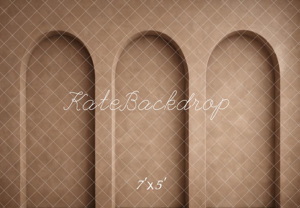 Kate Arched Retro Wall Brown Backdrop Designed by Vertigo Productions