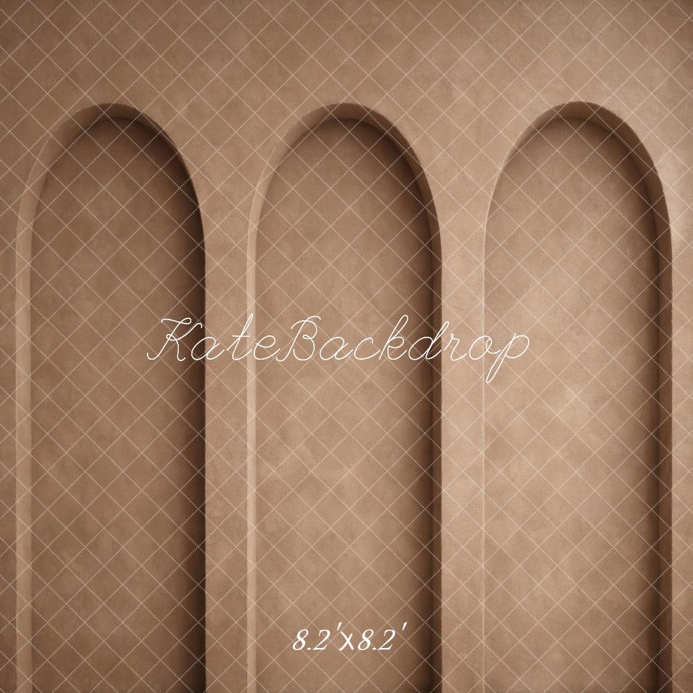 Kate Arched Retro Wall Brown Backdrop Designed by Vertigo Productions - Image 5