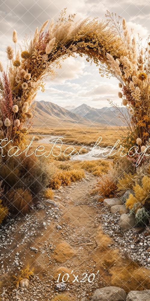Kate Autumn Arch Mountain Landscape Backdrop Designed by Emetselch - Image 8