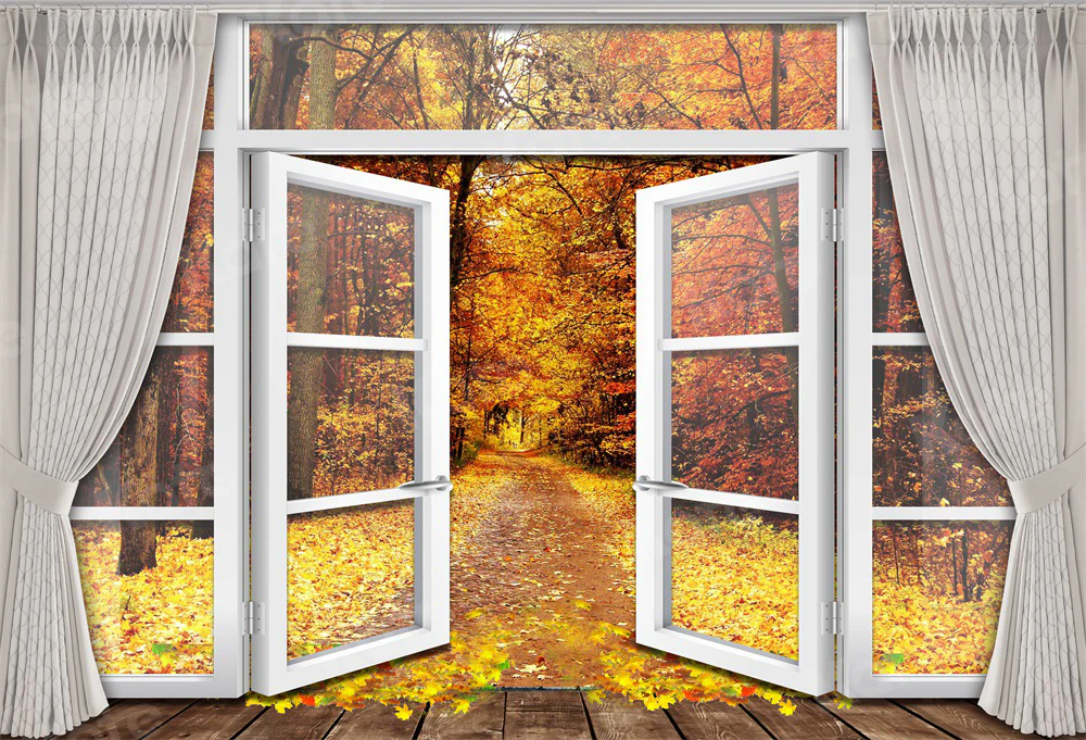 Kate Autumn Forest Door Backdrop for Photography