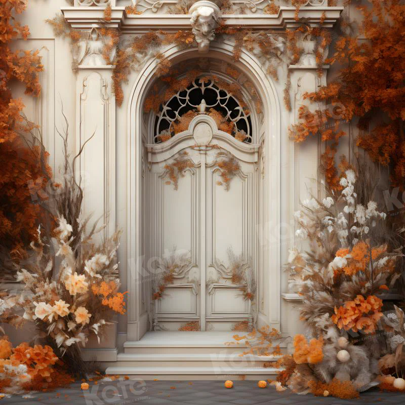Kate Autumn White Door Backdrop for Photography - Image 3