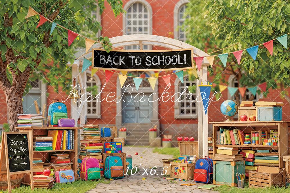 Kate Back To School Books Crates Colourful Backdrop Designed by Emstselch - Image 4