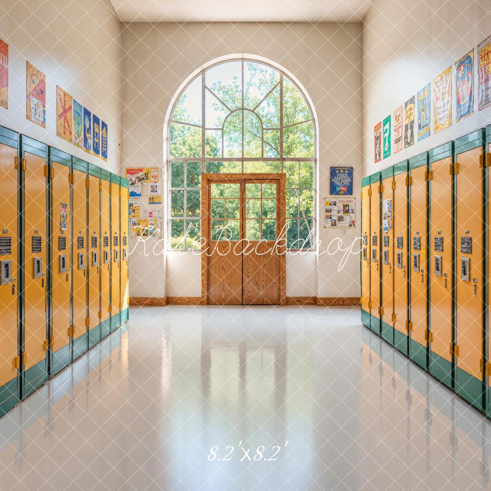Kate Back To School Lockers Corridor Backdrop Designed by Emetselch - Image 5