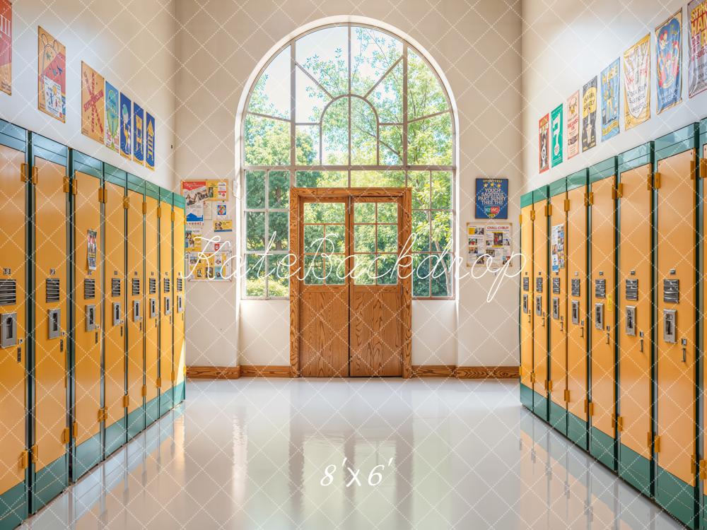 Kate Back To School Lockers Corridor Backdrop Designed by Emetselch - Image 6