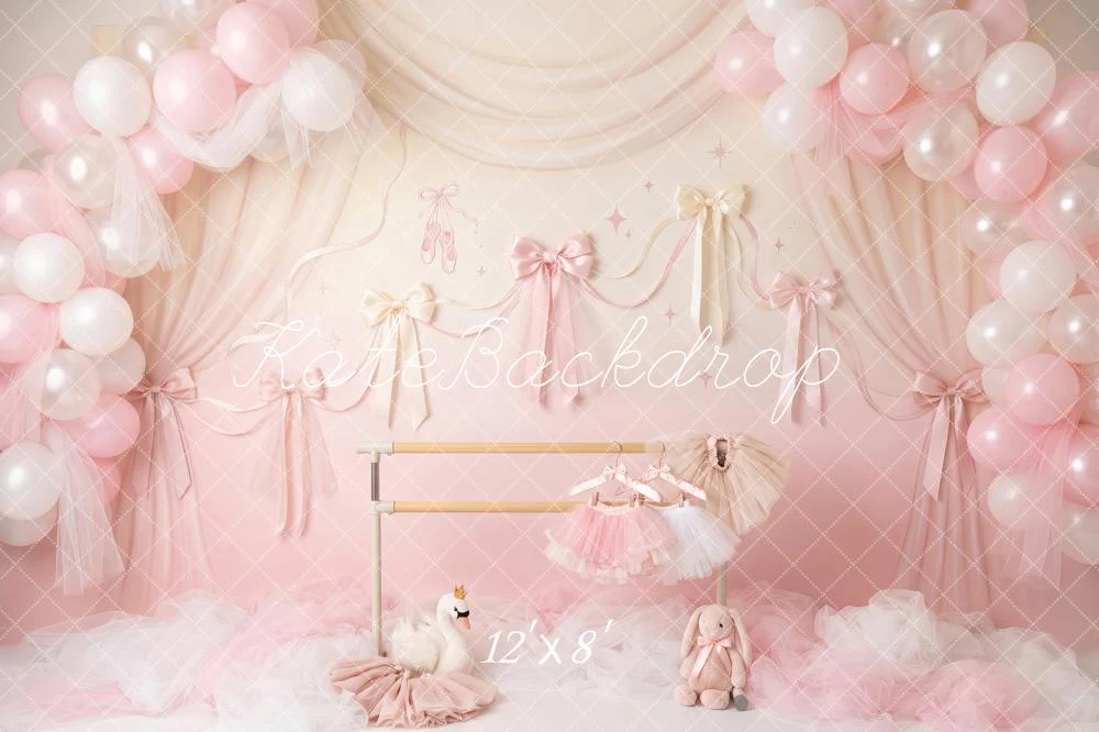 Kate Ballet Barre Pink Balloons Tulle Backdrop Designed by Patty Robert - Image 8