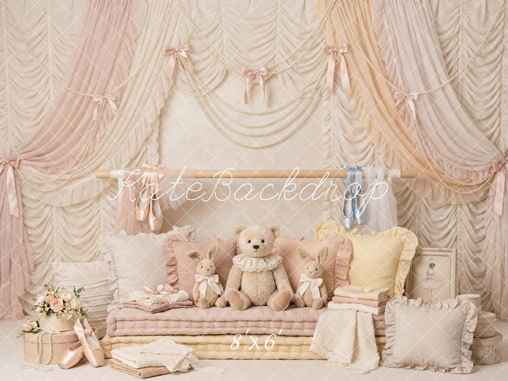 Kate Ballet Plush Toys Draped Curtains Fleece Backdrop Designed by Patty Robert