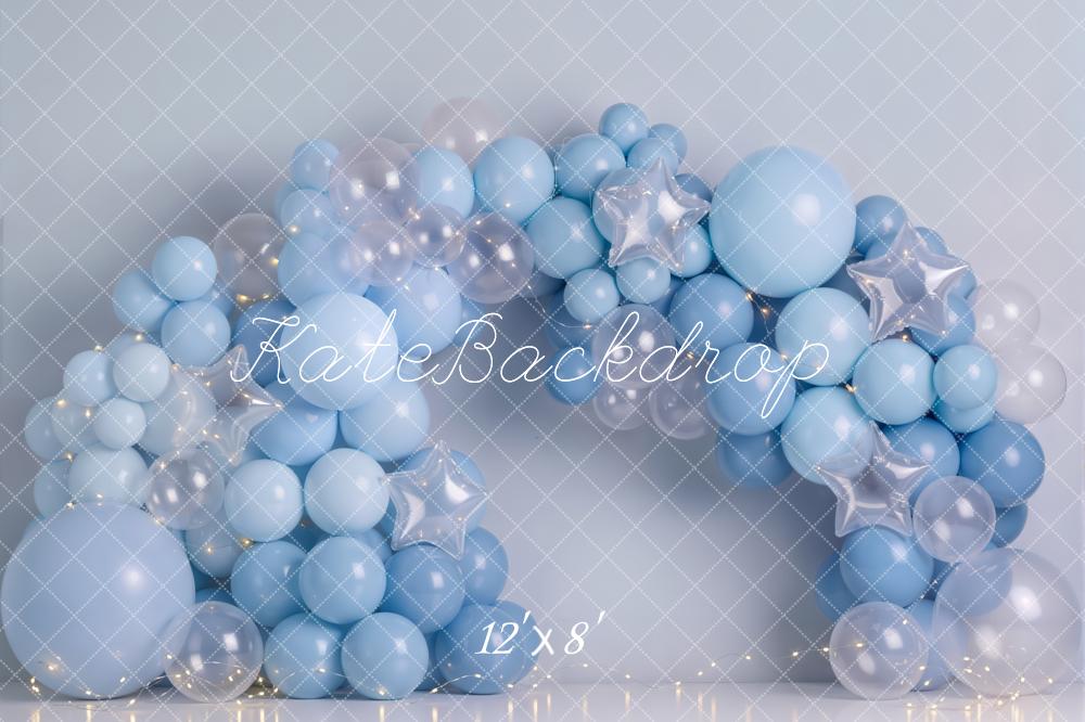 Kate Balloon Arch Blue Garland Backdrop Designed by Emetselch - Image 8