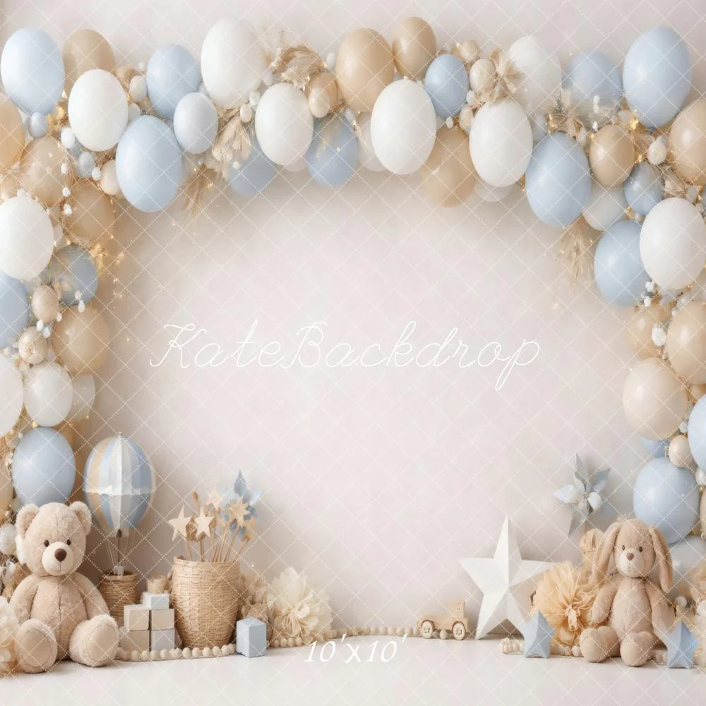 Kate Balloon Arch Teddy Bear Beige Backdrop Designed by Vertigo Productions - Image 7