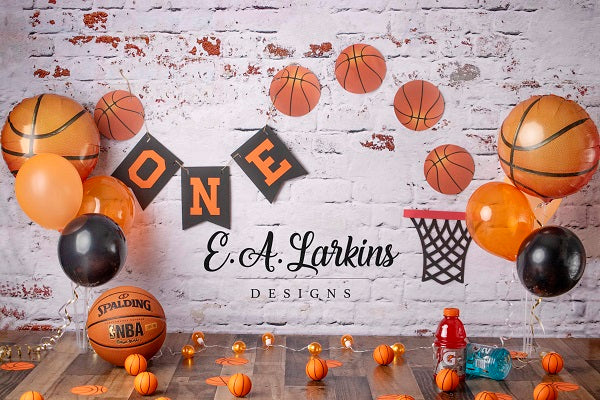 Kate Basketball Sports Children Backdrop for Photography Designed by Erin Larkins - Image 2