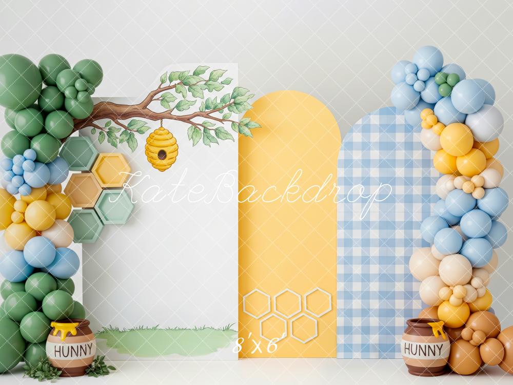 Kate Bee Hive Branch Balloons Honeycomb Backdrop Designed by Patty Robert - Image 4