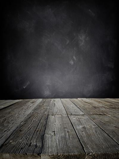 Kate Blackboard Backdrop Vintage Wooden Textured Background for Photography