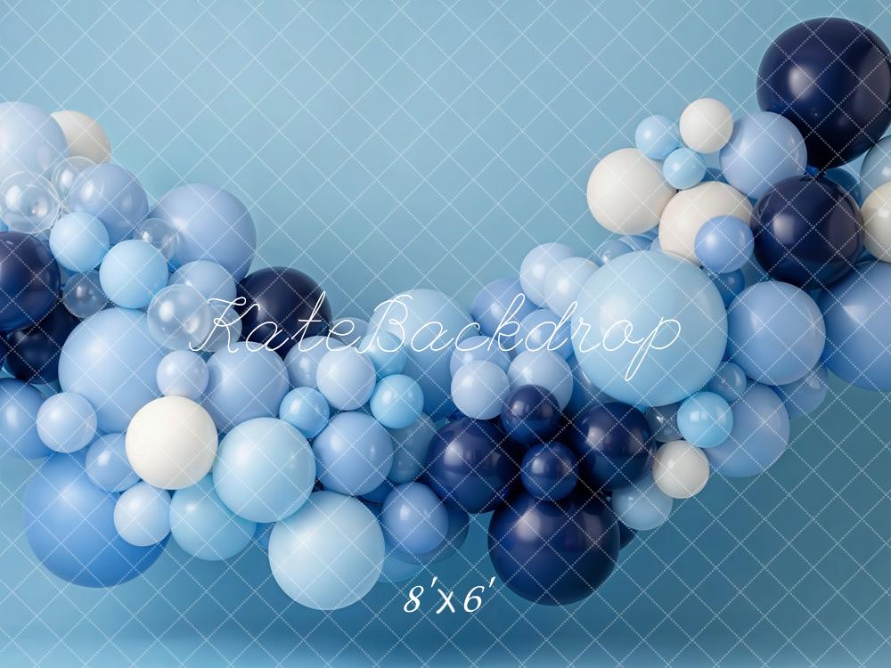 Kate Blue Balloon Garland Cluster Backdrop Designed by Emetselch - Image 3
