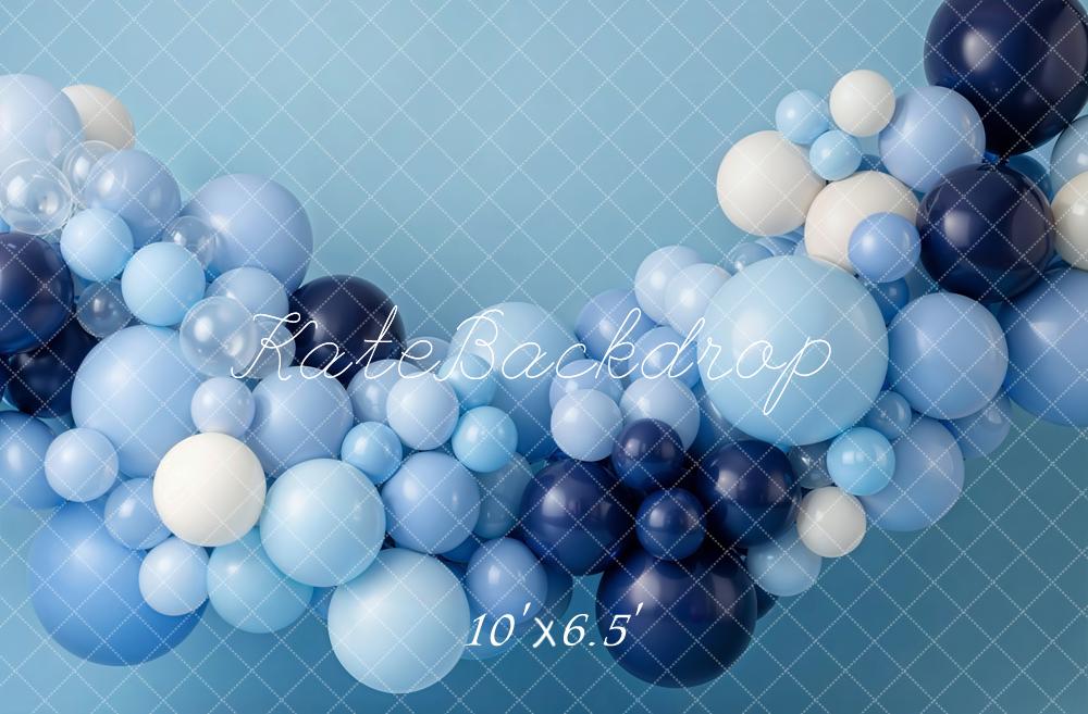 Kate Blue Balloon Garland Cluster Backdrop Designed by Emetselch - Image 4
