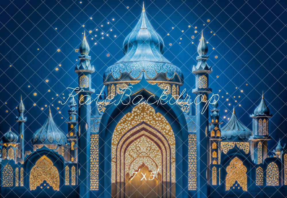 Kate Blue Fantasy Flower Fine Art Arch Palace Backdrop Designed by Emetselch