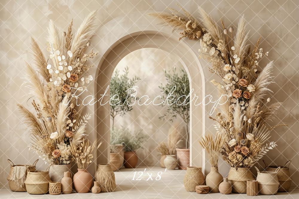 Kate Boho Arch Vases Dried Pampas Backdrop Designed by Patty Robert - Image 8