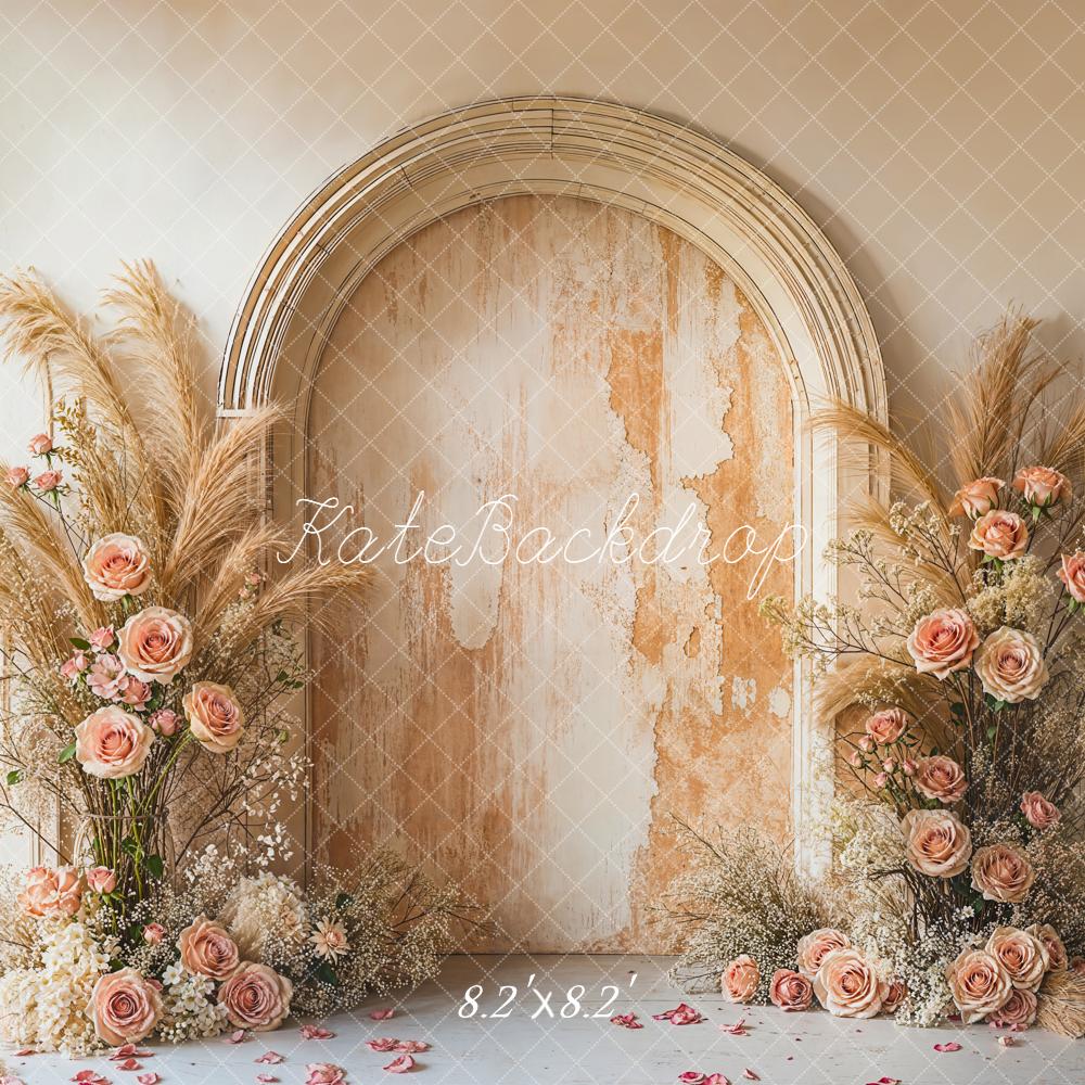 Kate Boho Pampas Grass Vintage Wall Backdrop Designed by Emetselc - Image 5