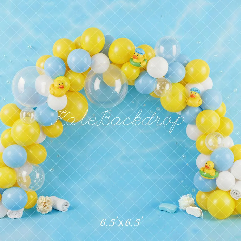 Kate Cake Smash Balloon Arch Duck Backdrop Designed by Emetselch - Image 2