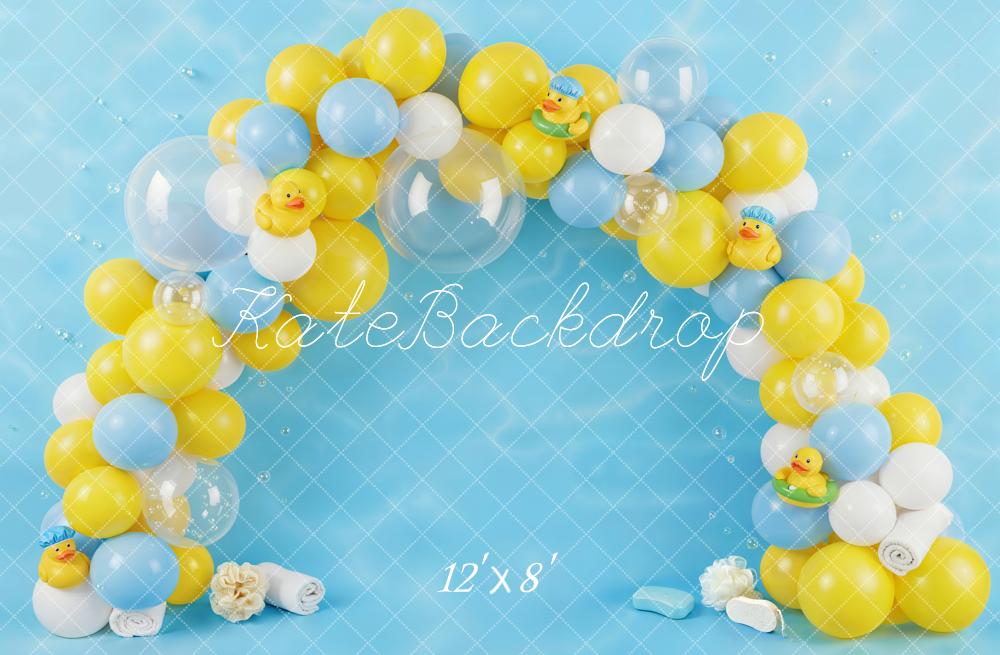 Kate Cake Smash Balloon Arch Duck Backdrop Designed by Emetselch - Image 8