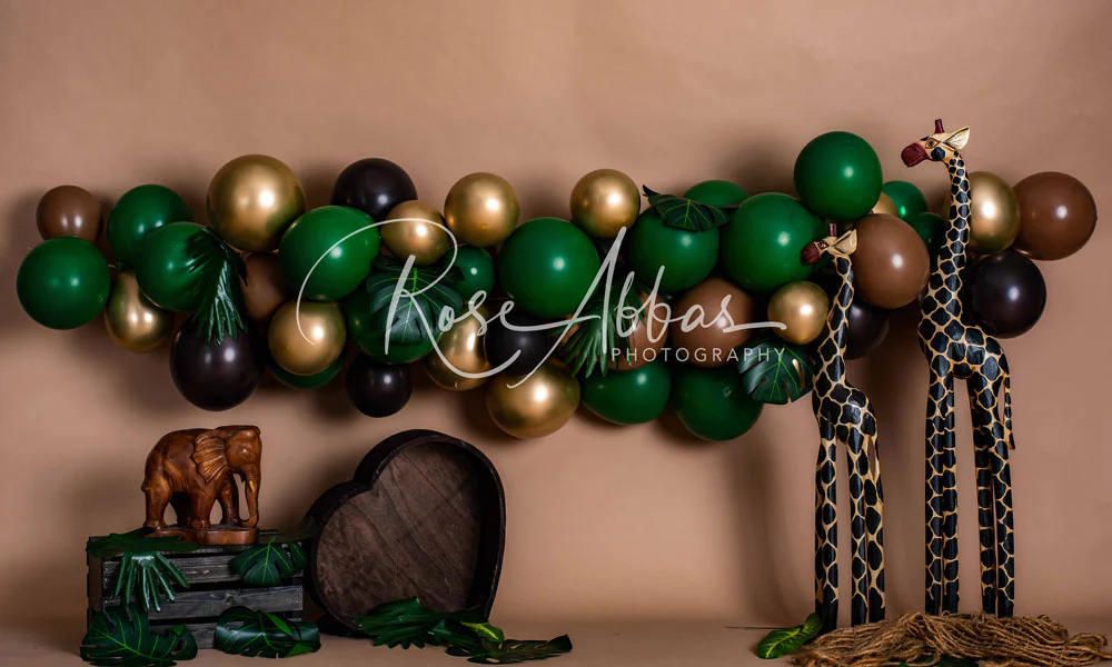 Kate Cake Smash Giraffe Backdrop Designed By Rose Abbas