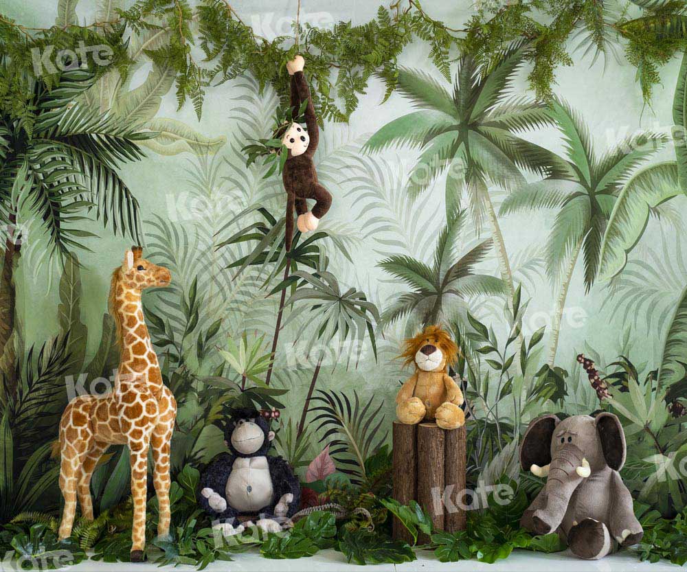 Kate Cake Smash Jungle Animals Backdrop Designed by Emetselch - Image 6