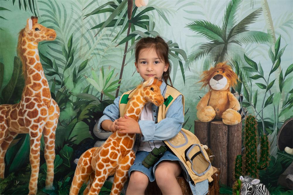 Kate Cake Smash Jungle Animals Backdrop Designed by Emetselch - Image 8
