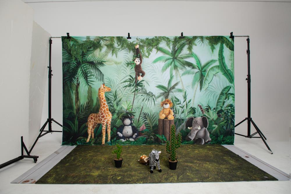 Kate Cake Smash Jungle Animals Backdrop Designed by Emetselch - Image 9