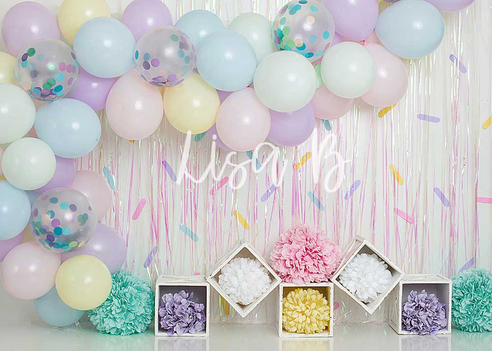 Kate Cake Smash Sprinkles Birthday Children Backdrop for Photography Designed by Lisa B