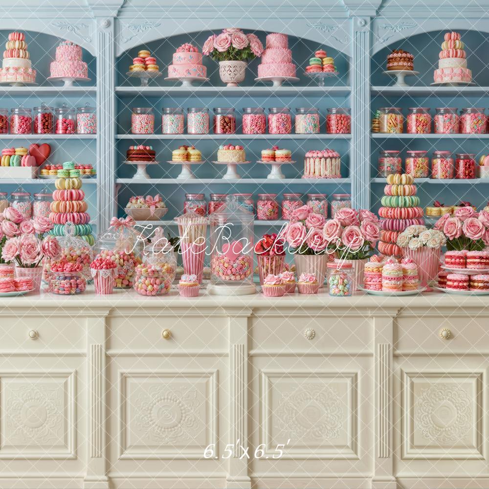 Kate Cake Sweets Blue Cabinet Backdrop Designed by Emstselch - Image 2
