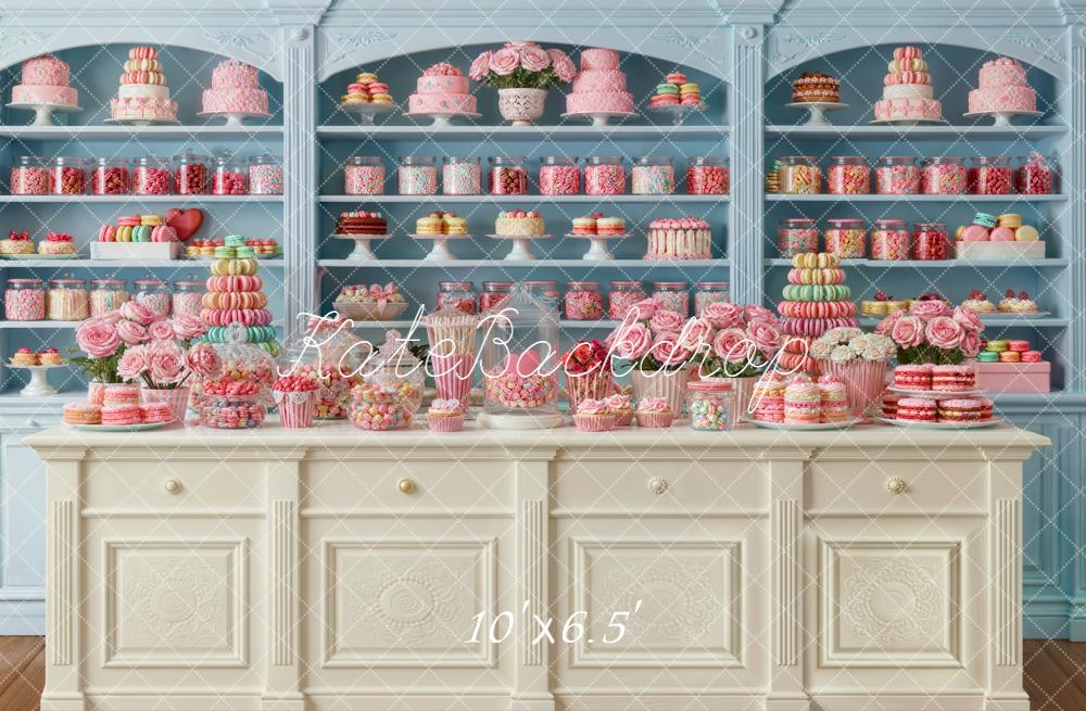 Kate Cake Sweets Blue Cabinet Backdrop Designed by Emstselch - Image 4