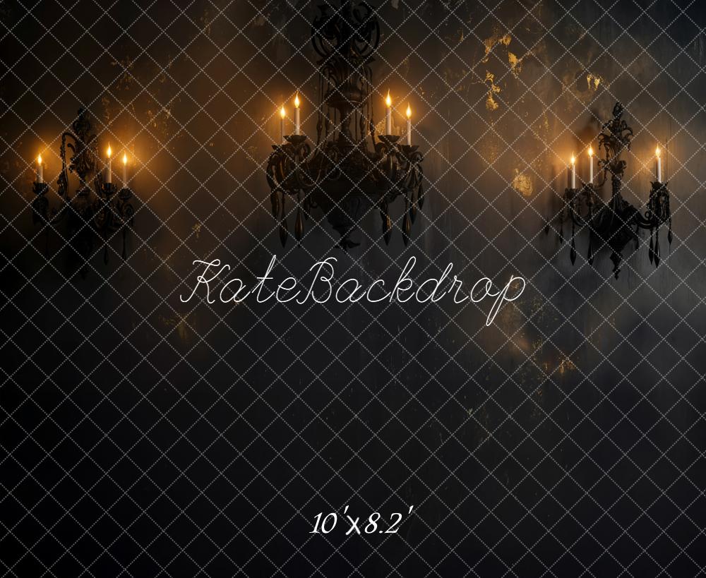 Kate Candle Chandeliers Grunge Wall Backdrop Designed by Emetselch - Image 6