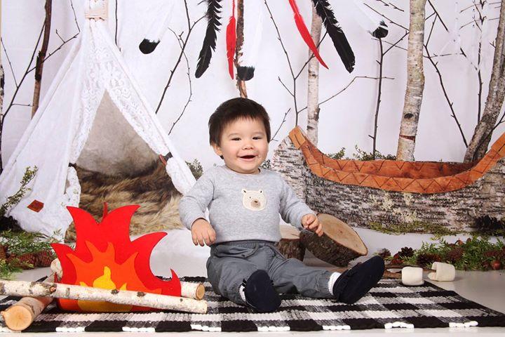 Kate Children Blissfully Birchbark Backdrop for Photography designed by Arica Kirby