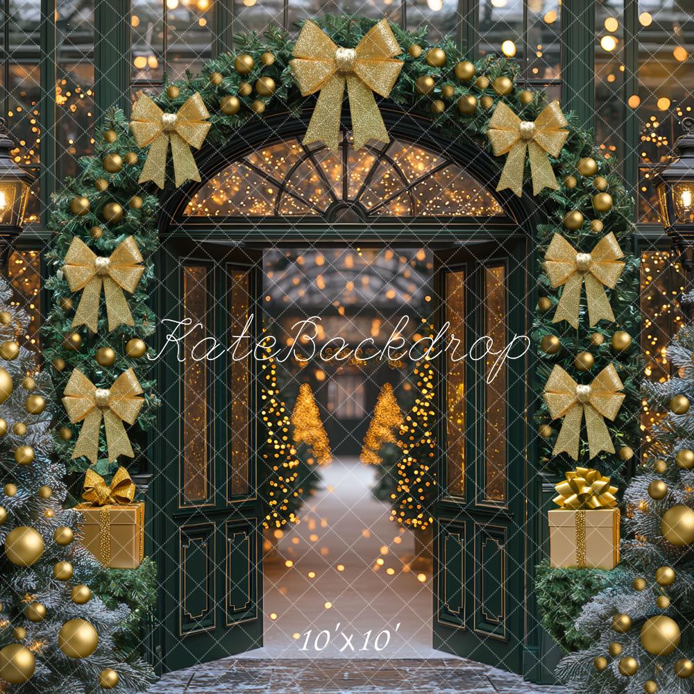 Kate Christmas Arch Garland Golden Ornaments Backdrop Designed by Mini MakeBelieve - Image 7