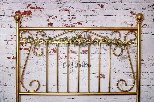 Kate Christmas Headboard Brass Backdrop Designed By Erin Larkins - Image 2