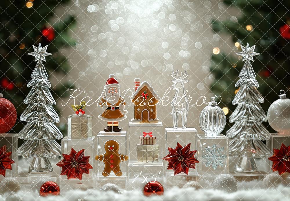 Kate Christmas Crystal Trees Presents Bokeh Backdrop Designed by Mini MakeBelieve