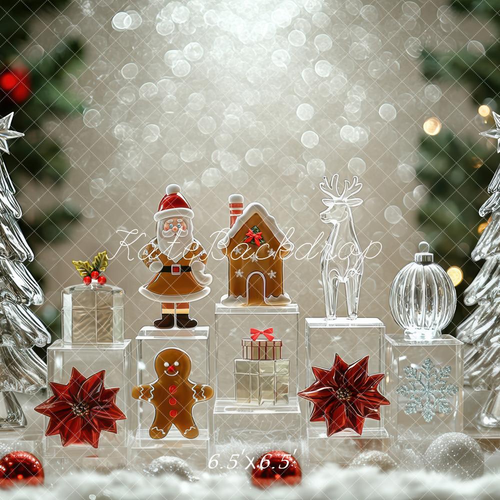 Kate Christmas Crystal Trees Presents Bokeh Backdrop Designed by Mini MakeBelieve - Image 2