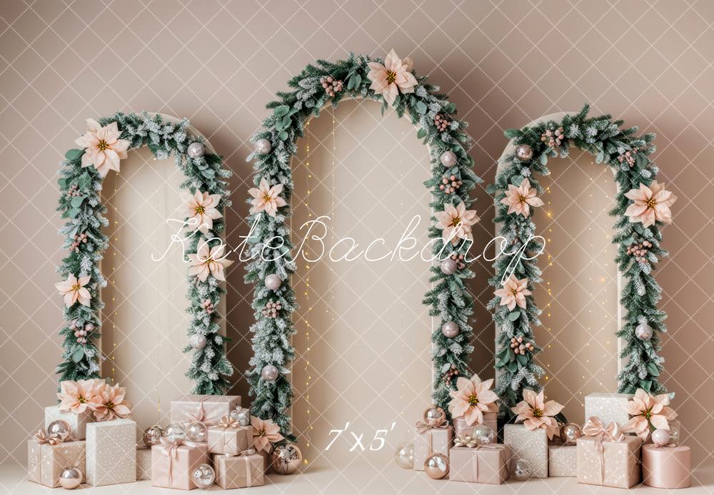 Kate Christmas Floral Arch Gift Backdrop Designed by Patty Robert