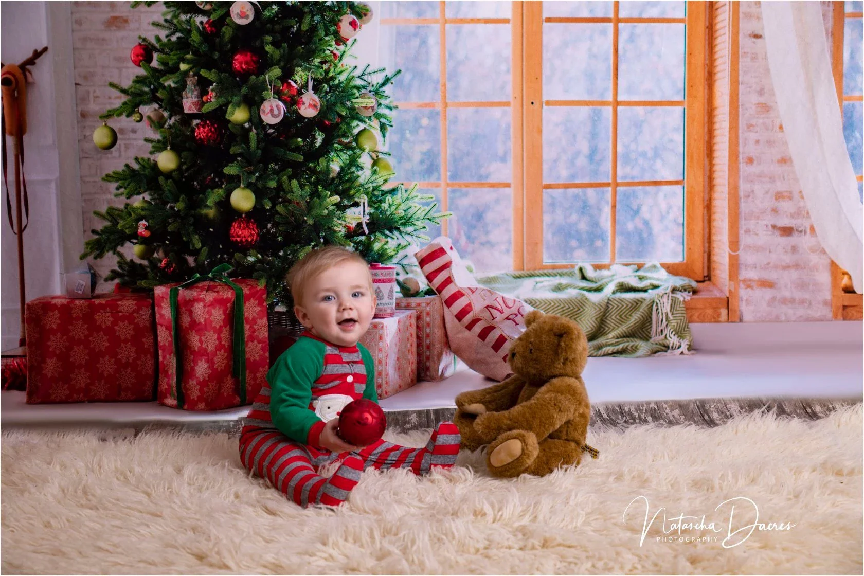 Kate Christmas Gifts Room Decoration Window View Backdrop - Image 3