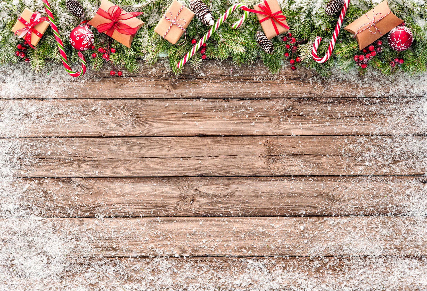 Kate Christmas Gifts Wood Floor Backdrops for Photography